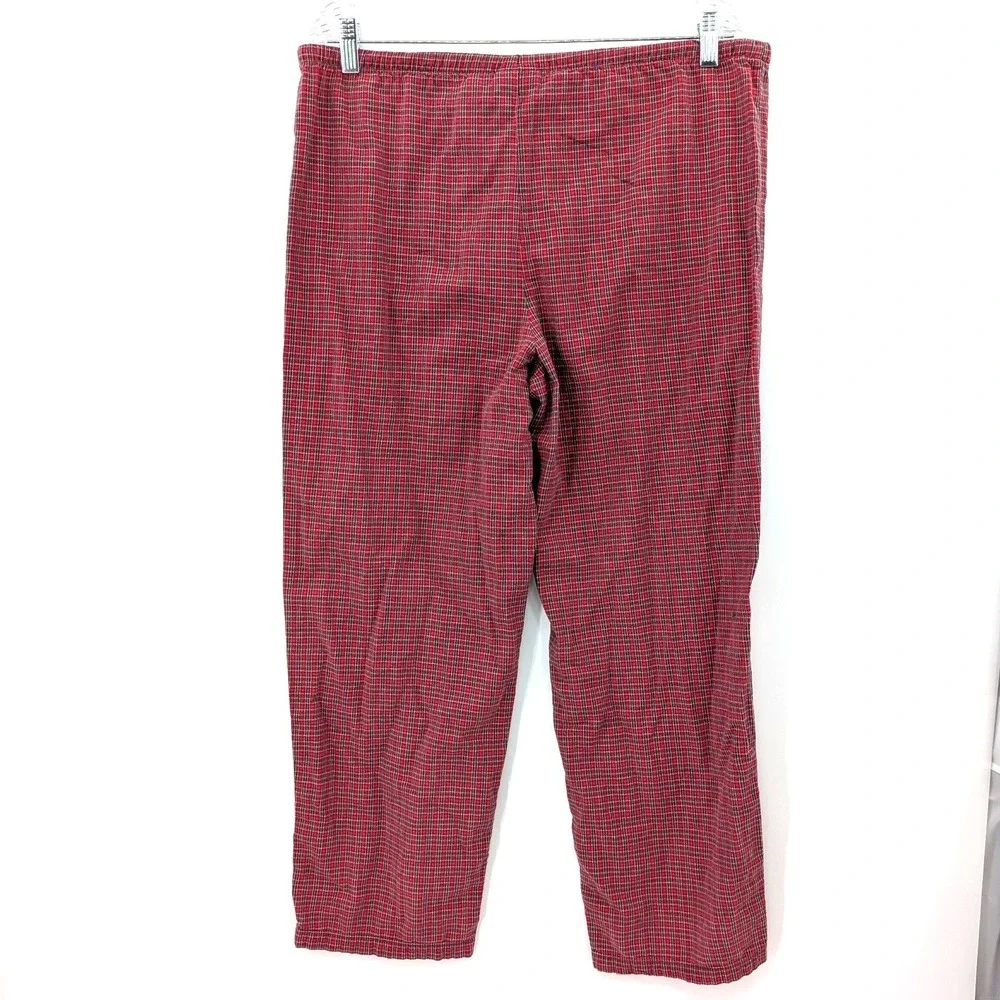 Vintage Disney Winnie the Pooh Plaid Pajama‎ Pants Mens Small Button Fly Cotton
